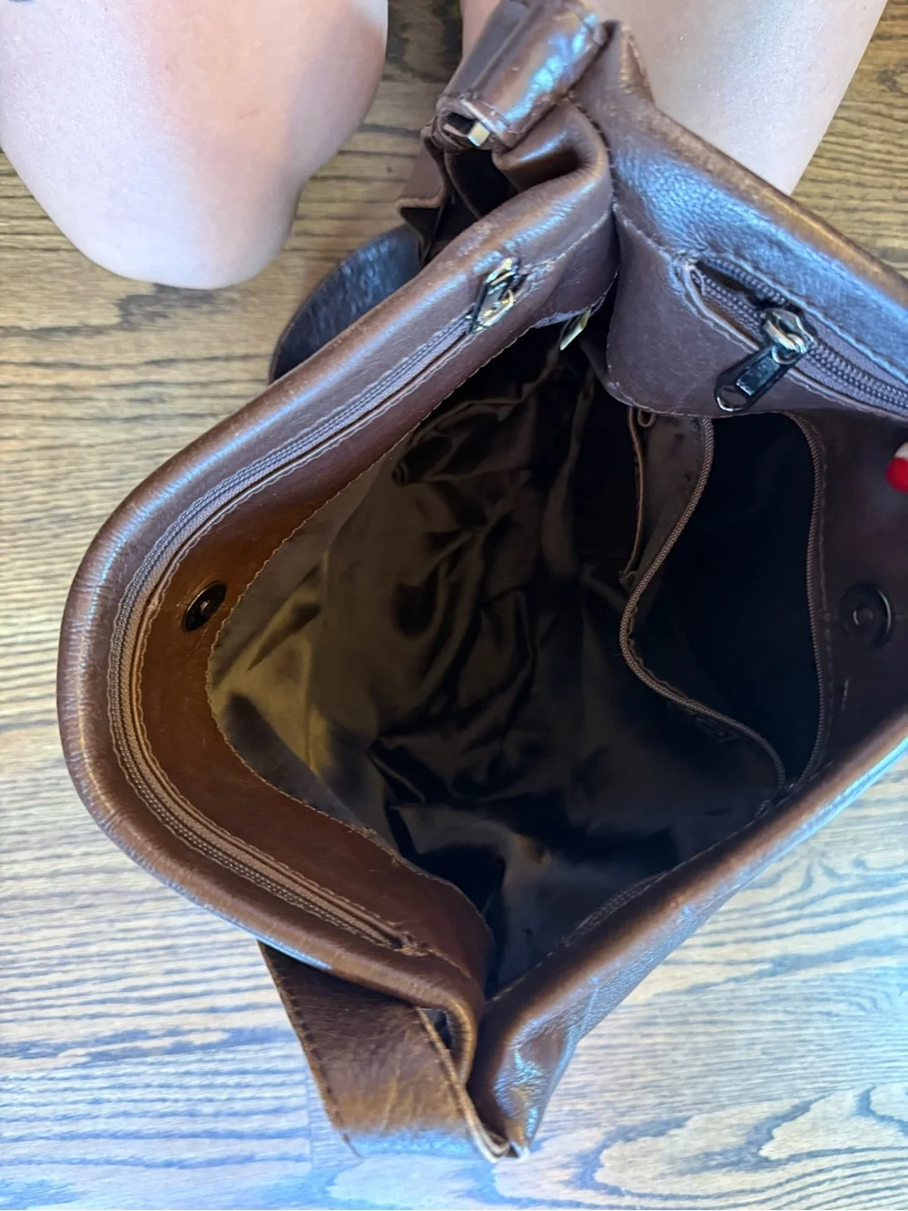 Genuine Leather Slouchy Crossbody Shoulder Bag
